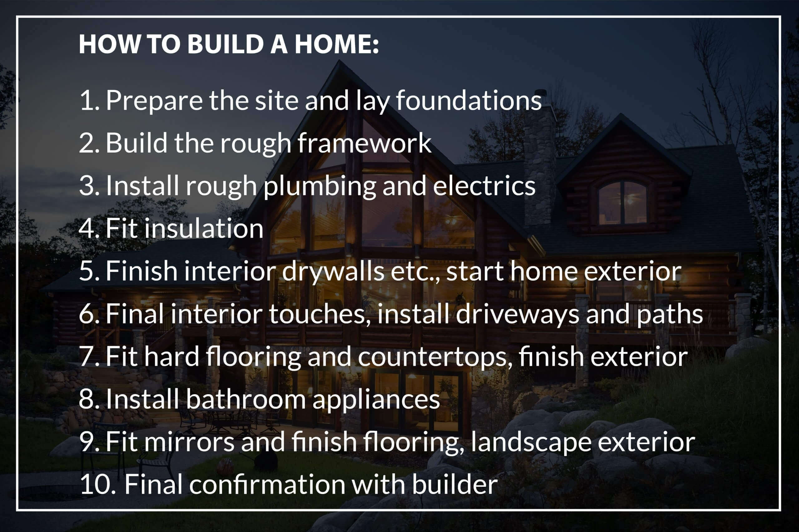 How to build a home